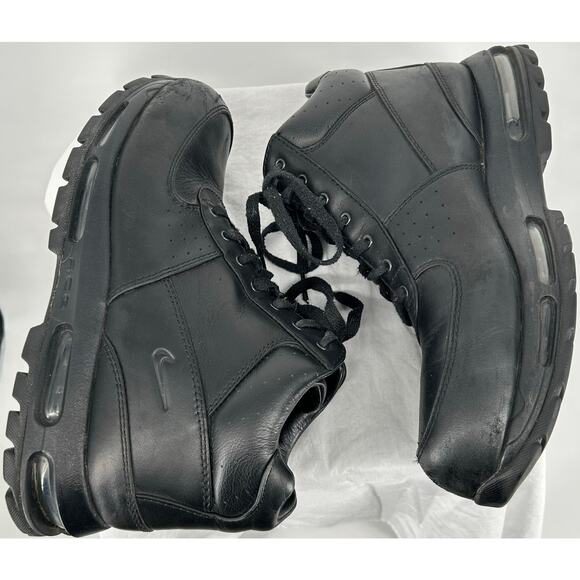 Men's Black Leather Nike Air Max Goadome ACG Boots Sneakers Sz 11M 865031-009 - Picture 4 of 8